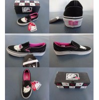 Scarpa Scarpe Basse Donna VANS HELLO KITTY N. 42 ORIGINALI USA SLIP ON VINTAGE