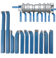 Set di 11 utensili brasati HSS per tornire tornitura tornio stelo gambo 16 mm