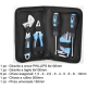 Set kit astuccio borsa portautensili porta attrezzi 13 utensili pinza chiave etc