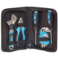 Set kit astuccio borsa portautensili porta attrezzi 13 utensili pinza chiave etc