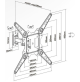 Supporto da installazione a parete per tv monitor lcd plasma 23 55” inclinabile