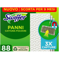 Swiffer 88 Panni Catturapolvere cattura polvere Sporco Microfibra Dry Pavimento