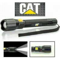 TORCIA A LED TASCABILE RICARICABILE FARO CREE USB ALLUMINIO 120 LM TATTICA CAT