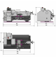 TORNIO PARALLELO DI PRECISIONE DA BANCO METALLO OPTIMUM 230 X 450 INVERTER VARIO