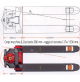 Transpallet elettrico sollevatore semovente a trazione batteria litio 2000 kg 2T