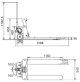 Transpallet sollevatore pesatore 2000 kg traspallet bilancia elettronica pesa