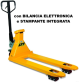 Transpallet sollevatore pesatore 2500 kg traspallet bilancia pesa con stampante