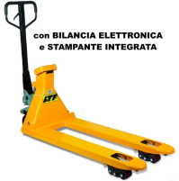 Transpallet sollevatore pesatore 2500 kg traspallet bilancia pesa con stampante