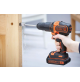 Trapano Avvitatore a percussione senza fili con batteria litio 18V Black Decker