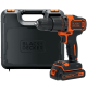 Trapano Avvitatore a percussione senza fili con batteria litio 18V Black Decker