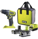 Trapano elettrico avvitatore con doppia batteria litio 18V 2.0 4.0 ah Ryobi