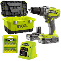 Trapano elettrico avvitatore con percussione a batteria litio 18V 2.0AH Ryobi