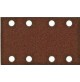 serie 10 fogli CARTA ABRASIVA PER LEVIGATRICE ORBITALE 80 X 133 MM GRANA 80